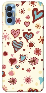 Чехол на TECNO Spark 8P Pretty hearts фото 1 из 1