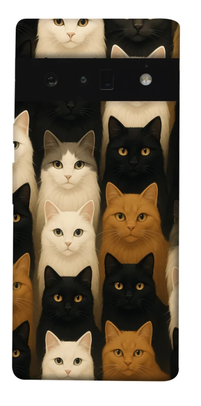 Чохол на Google Pixel 6 Pro Colorful Cat Collage фото 1 з 1