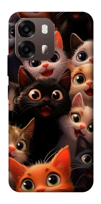 Чохол на Oppo A6 happy cats фото 2 з 2