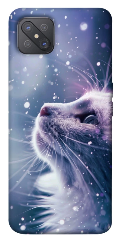 Чохол на Oppo A92s Snow cat фото 1 з 1