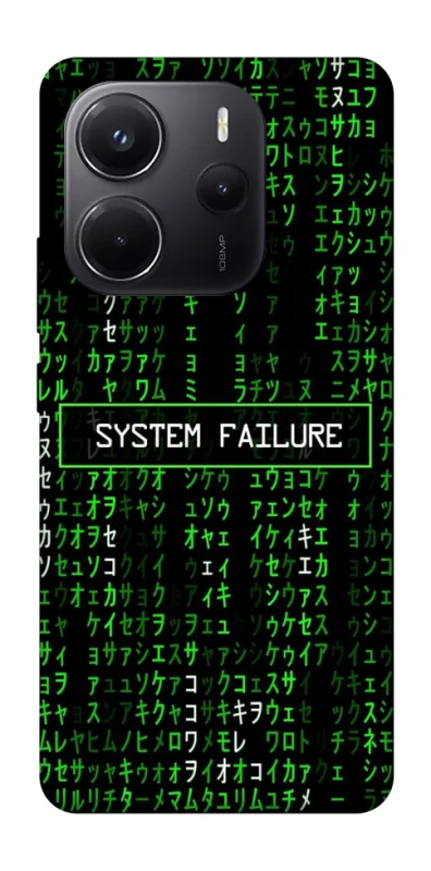 Чехол на Xiaomi Redmi Note 14 4G (Europe version) Matrix system failure фото 1 Чехол на Xiaomi Redmi Note 14 4G (Europe version) Matrix system failure фото 1 из 1