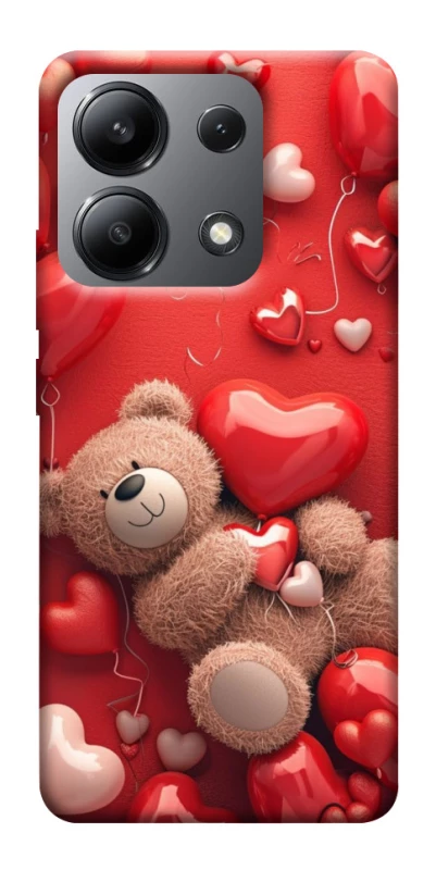 Чохол на Xiaomi Redmi Note 13 4G bear in hearts фото 1 з 1