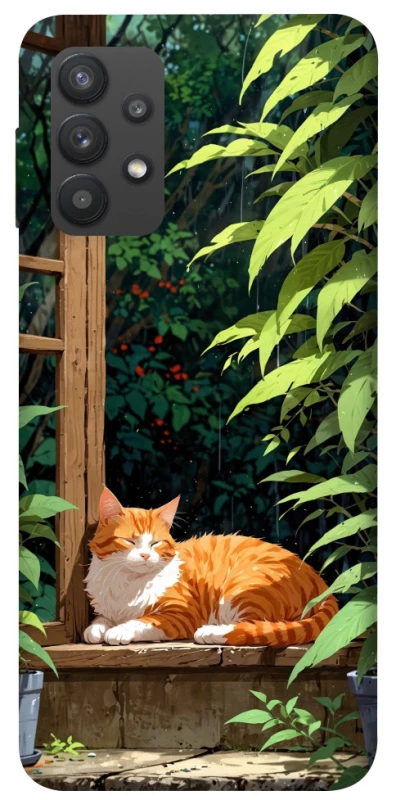 Чохол на Samsung Galaxy A32 (A325F) 4G red cat фото 1 з 1