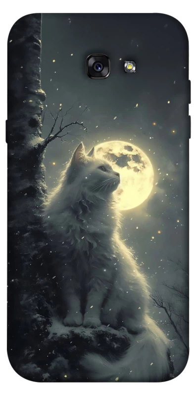 Чохол на Samsung A720 Galaxy A7 (2017) Кіт під місяцем фото 1 з 1
