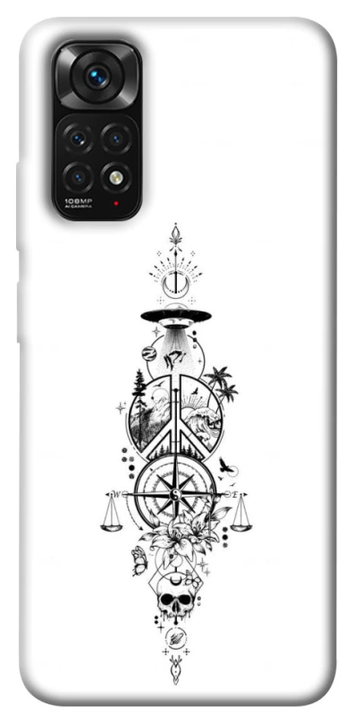 Чехол на Xiaomi Redmi Note 11 (Global) / Note 11S Tattoo ver.7 фото 1 из 1