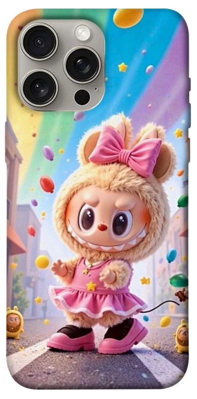 Чехол на Apple iPhone 15 Pro Max (6.7") Labubu rainbow фото 1 из 1
