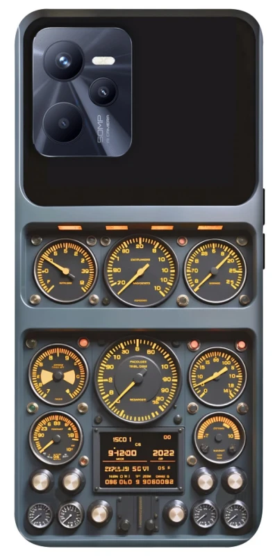 Чехол на Realme C35 Airplane instrument panel фото 1 из 1