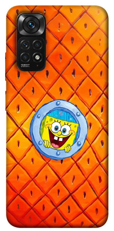 Чехол на Xiaomi Redmi Note 11 (Global) / Note 11S Дом Спанч Боба фото 1 из 1