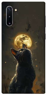 Чохол на Samsung Galaxy Note 10 Кіт під місяцем v2 фото 1 з 1