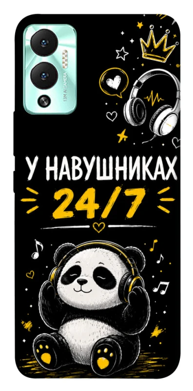 Чехол на Infinix Hot 12 Play У навушниках 24/7 фото 1 из 1