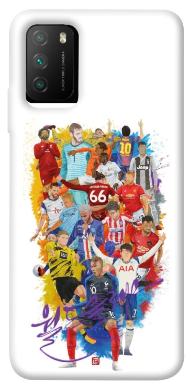 Чохол на Xiaomi Poco M3 Football Abstract v2 фото 1 з 1