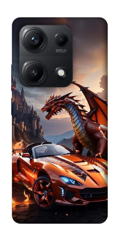 Чохол на Xiaomi Redmi Note 14S Сar and dragon фото 1 з 1