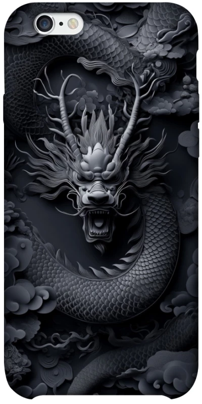 Чехол на Apple iPhone 6/6s plus (5.5") black dragon фото 1 из 1