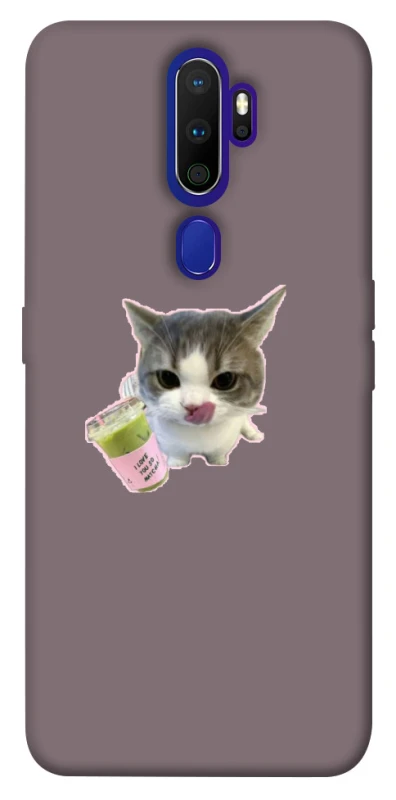 Чохол на Oppo A5 (2020) / Oppo A9 (2020) cat matcha фото 1 з 1