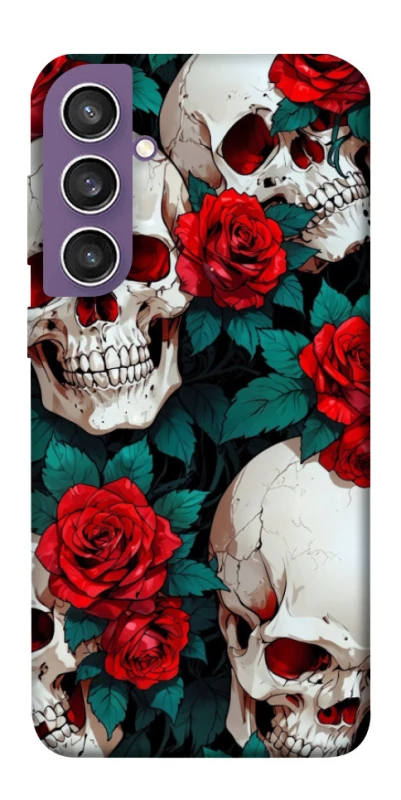 Чехол на Samsung Galaxy S23 FE skull and rose фото 1 из 1