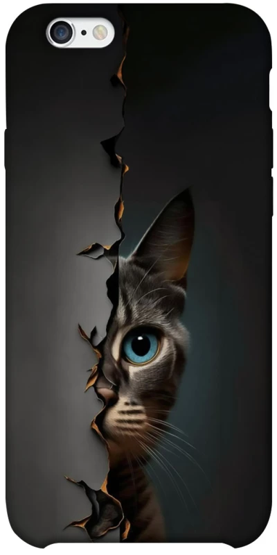 Чехол на Apple iPhone 6/6s plus (5.5") Кот-подглядыватель v2 фото 1 из 1