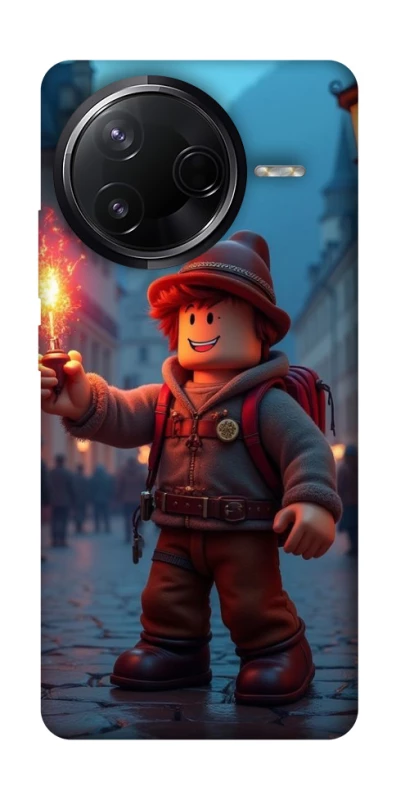 Чехол на Infinix Note 50 Pro Roblox Fire Logo Blue Flames фото 1 из 1