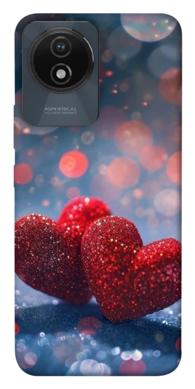 Чохол на Vivo Y02 Red hearts фото 1 з 1