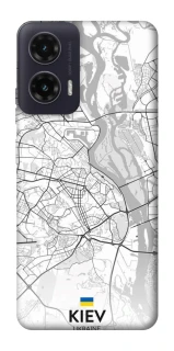 Чехол на Motorola Moto G35 Kiev white map фото 1 из 1