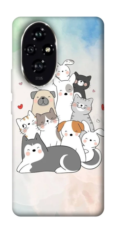 Чехол на Honor 200 Funny Pets ver.2 фото 1 из 1