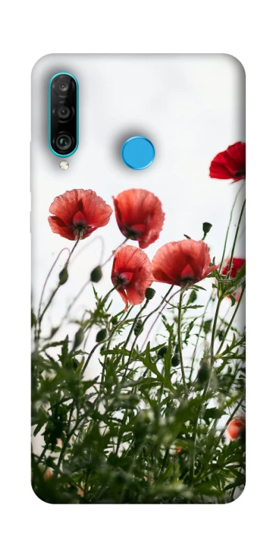 Чехол на Huawei P30 lite Поле маков фото 1 из 1
