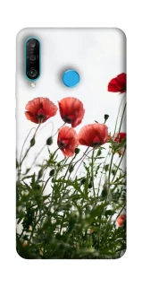 Чехол на Huawei P30 lite Поле маков фото 1 из 1