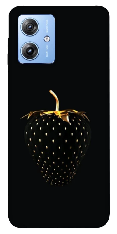 Чохол на Motorola Moto G84 Чорна полуниця фото 1 з 1