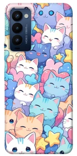 Чехол на TECNO Camon 18 Funny Kittens ver.3 фото 1 из 1
