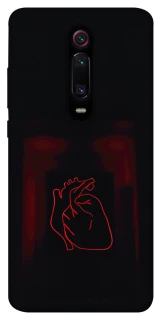Чехол на Xiaomi Redmi K20 / K20 Pro / Mi9T / Mi9T Pro Красное сердце фото 1 из 1