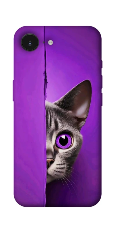 Чехол на Apple iPhone 17e (6.1") Кот-подглядыватель фото 1 из 1