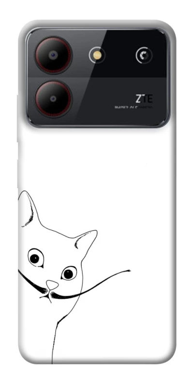 Чехол на ZTE Blade A54 4G Кот Дали фото 1 из 1