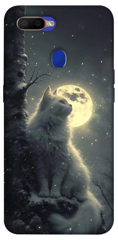 Чохол на Oppo A5s Кіт під місяцем фото 1 з 1