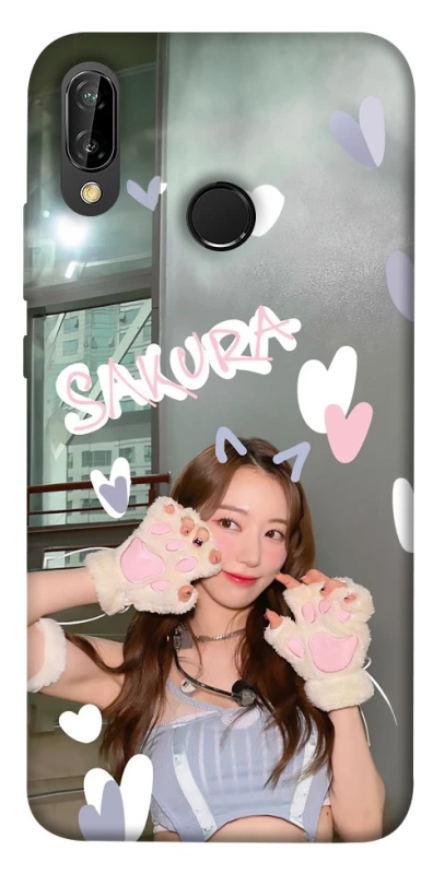 Чехол на Huawei P20 Lite Sakura - LE SSERAFIM фото 1 из 1