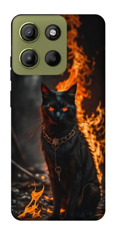 Чохол на Motorola Moto G15 4G Вогняний кіт фото 1 з 1