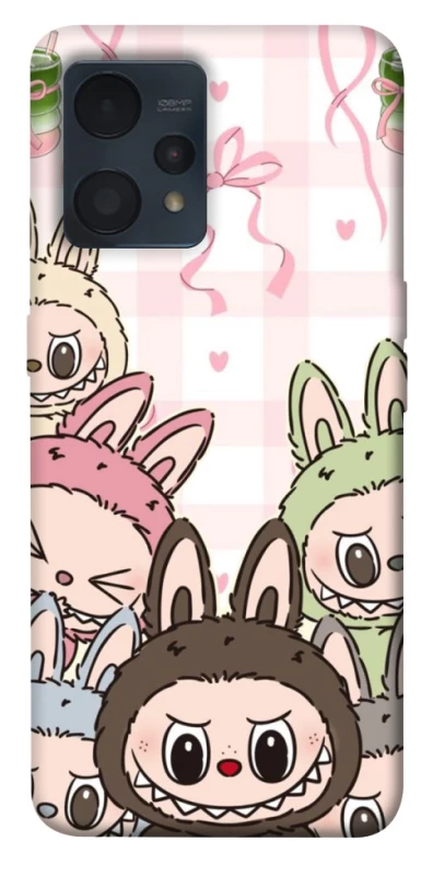 Чохол на Realme 9 4G / 9 Pro+ All Labubu 2 фото 1 з 1