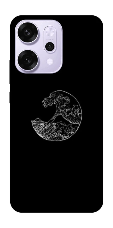 Чохол на Oppo Reno 14 Pro Black tsunami фото 1 з 1