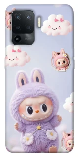 Чохол на Oppo Reno 5 Lite Labubu & clouds фото 1 з 1