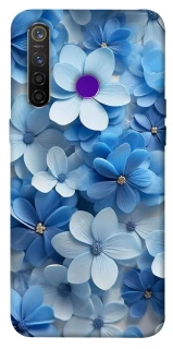Чехол на Realme 5 Pro Синие цветы фото 1 из 1