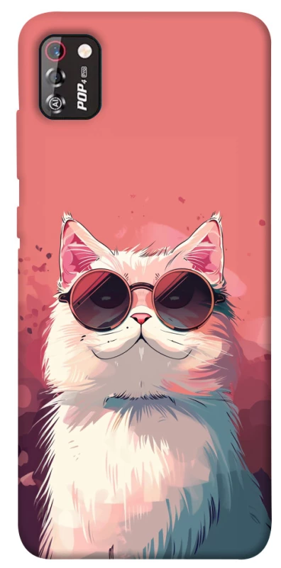 Чохол на TECNO POP 4 Pro Сat with glasses фото 1 з 1