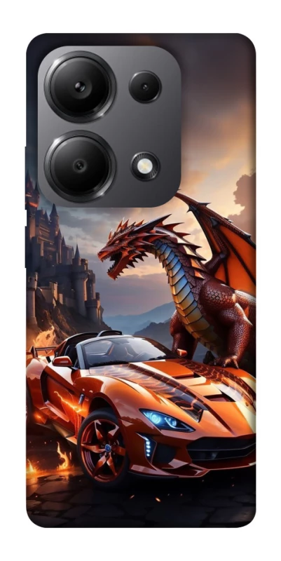 Чохол на Xiaomi Redmi Note 13 Pro 4G Сar and dragon фото 1 з 1