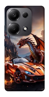 Чохол на Xiaomi Redmi Note 13 Pro 4G Сar and dragon фото 1 з 1