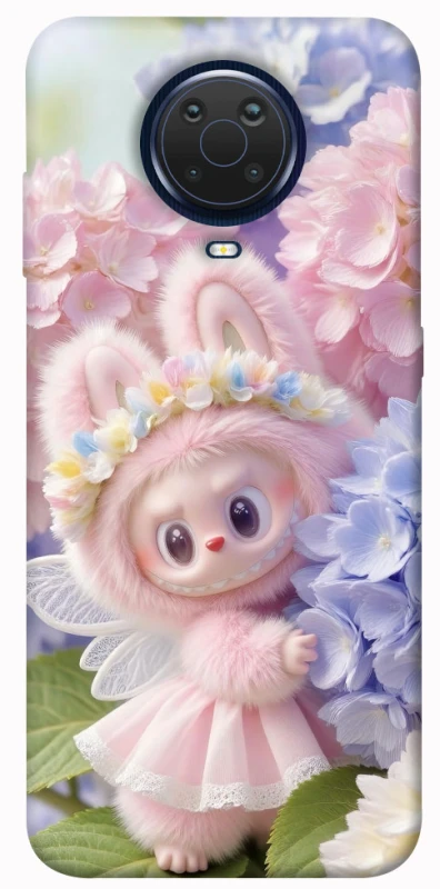 Чохол на Nokia G20 / G10 / 6.3 Labubu & Flowers ver.1 фото 1 з 1