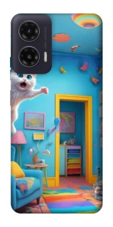 Чохол на Motorola Moto G35 crazy cat фото 1 з 1