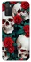 Чохол на Samsung Galaxy A03s skull and rose фото 1 з 1