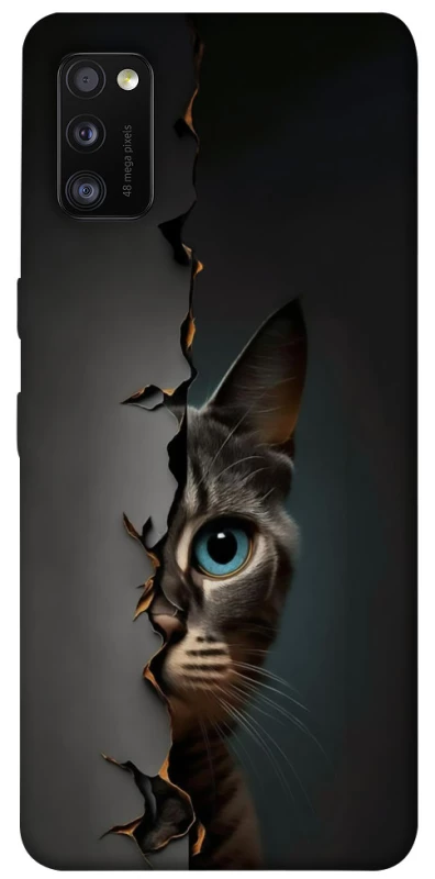 Чохол на Samsung Galaxy A41 Кіт-підглядач v2 фото 1 з 1