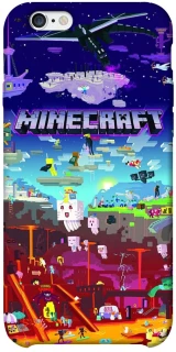 Чехол на Apple iPhone 6/6s plus (5.5") Minecraft world фото 1 из 1
