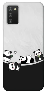 Чохол на Samsung Galaxy A03s Four pandas фото 1 з 1