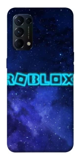 Чохол на Oppo Reno 5 4G Roblox Space Logo Blue фото 1 з 1