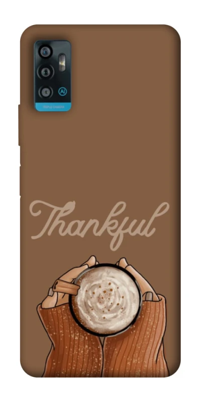 Чехол на ZTE Blade A71 Thankful coffee фото 1 из 1