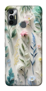Чехол на TECNO Spark 7 Floral design ver.3 фото 1 из 1
